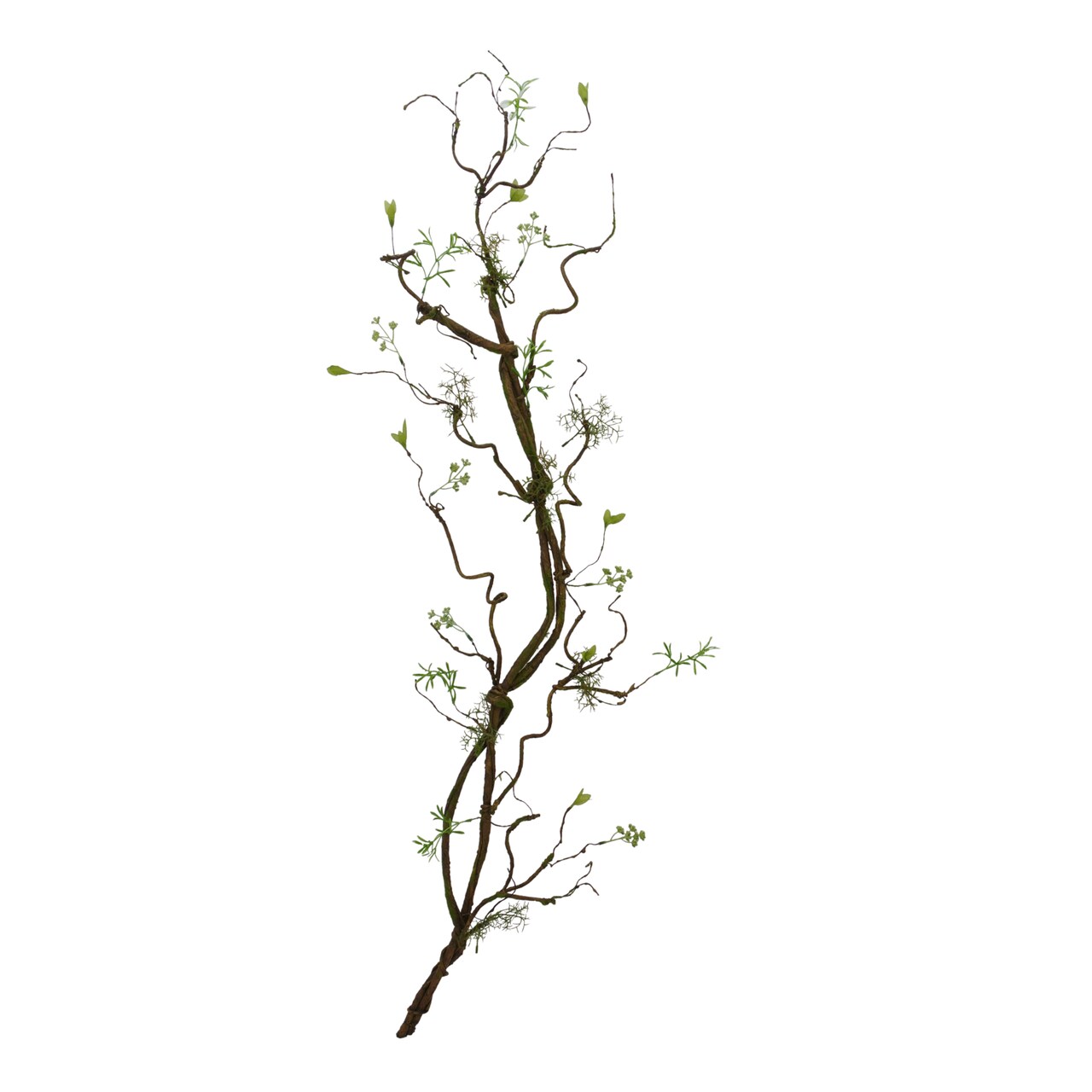 52 Inch Twig Branch Stem with Moss for Tall Vase and Rustic Decor-83981